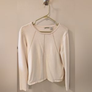 Orvis Cream color casual sweater